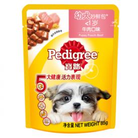 宝路 幼犬牛肉妙鲜包 85g*12袋装