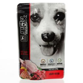 黑鼻头 犬用软包罐头系列 鸡肉+软骨100g